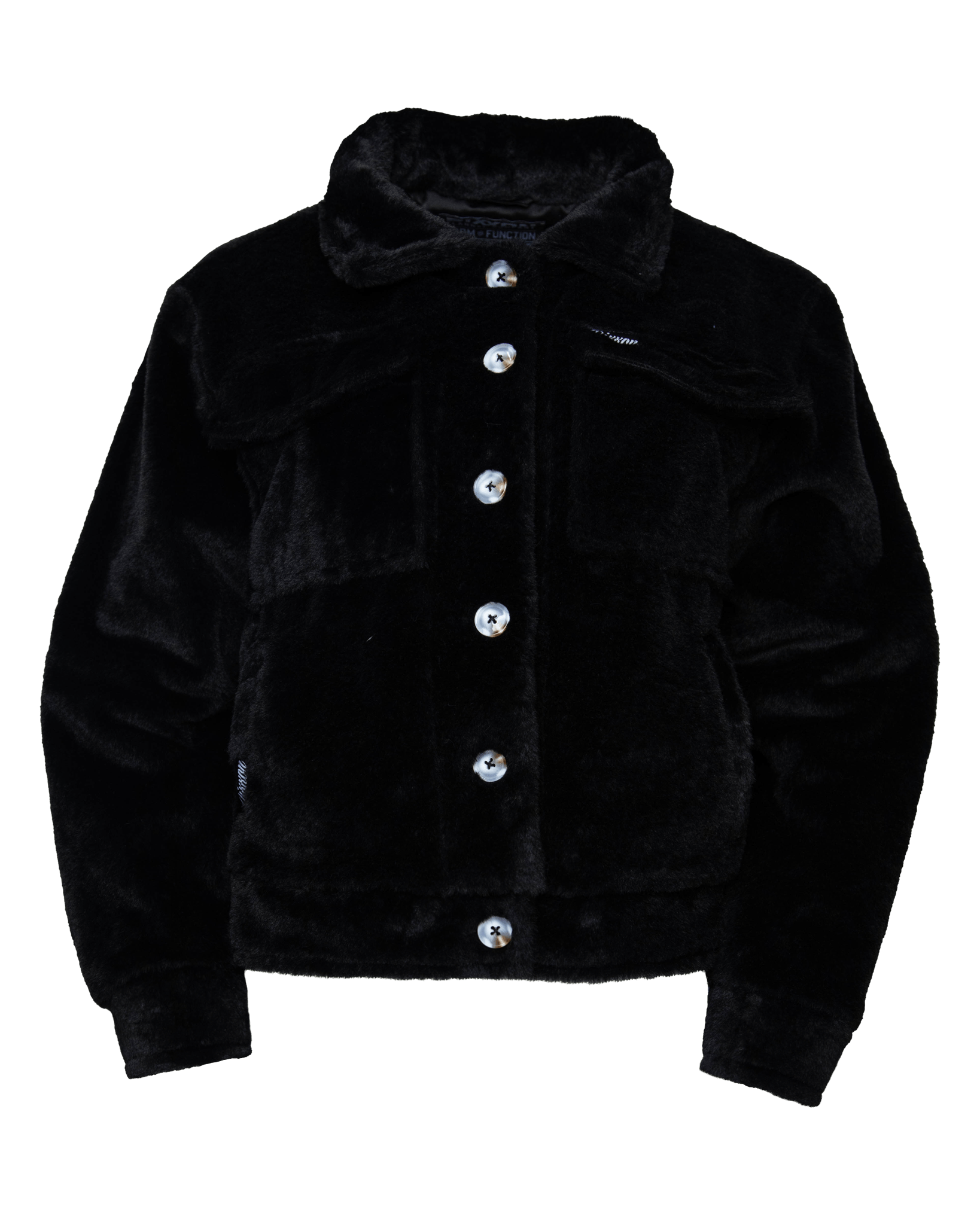Women's Cropped Shacket - Black - Dixxon Flannel Co.
