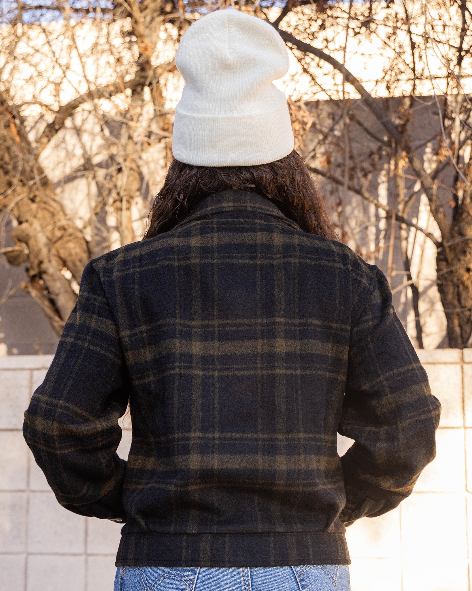 Women's Cropped Shacket - Brown & Black | Dixxon Flannel Co.