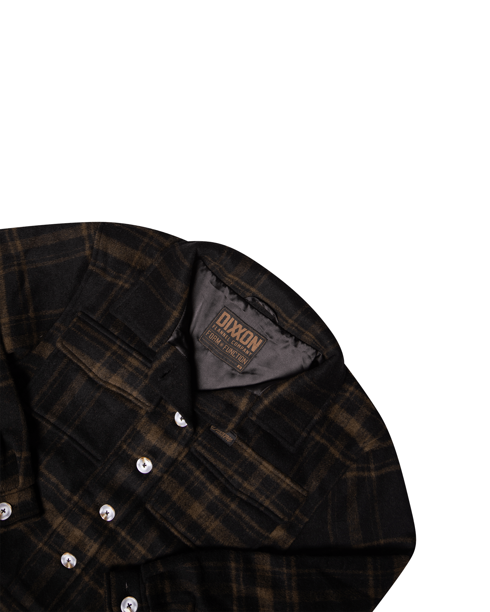 Women's Cropped Shacket - Brown & Black - Dixxon Flannel Co.
