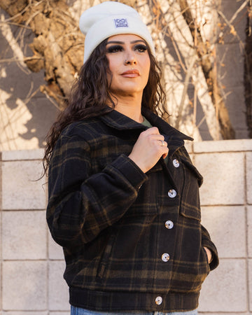 womens-cropped-shacket-brown-