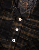 Women's Cropped Shacket - Brown & Black - Dixxon Flannel Co.