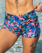 Women's Crossover Swim Shorts - Floral - Dixxon Flannel Co.