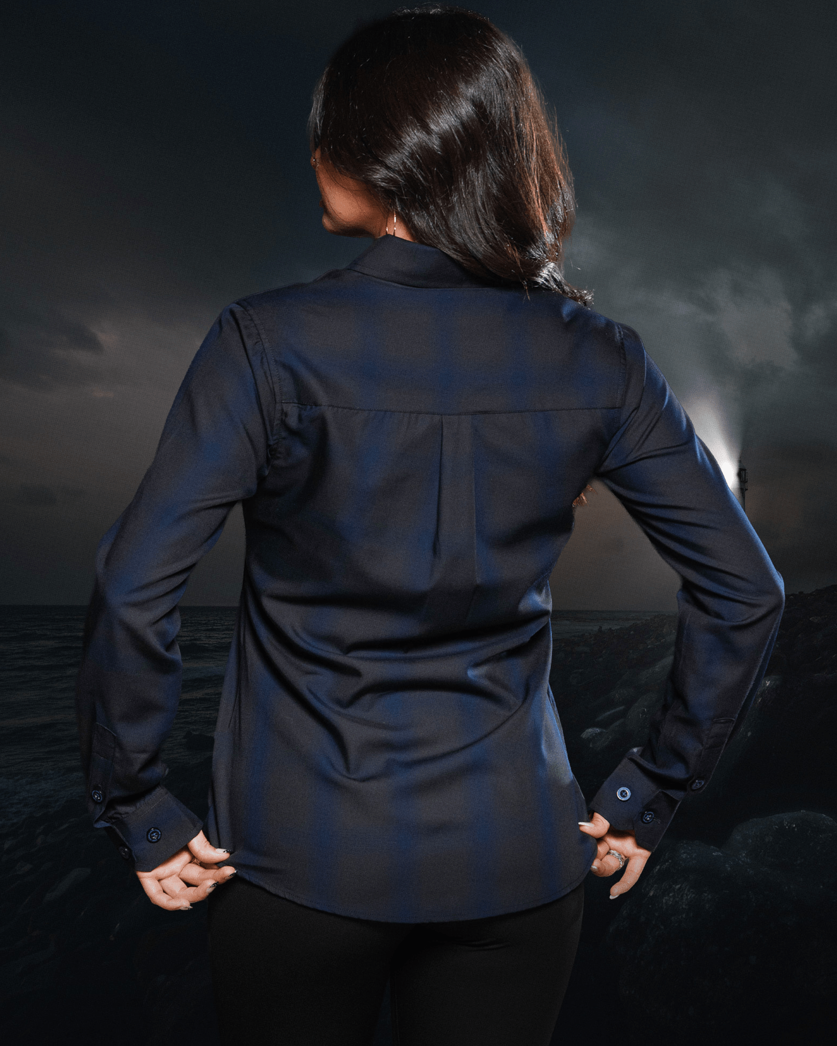 Women's Deep Sea Bamboo Long Sleeve - Dixxon Flannel Co.