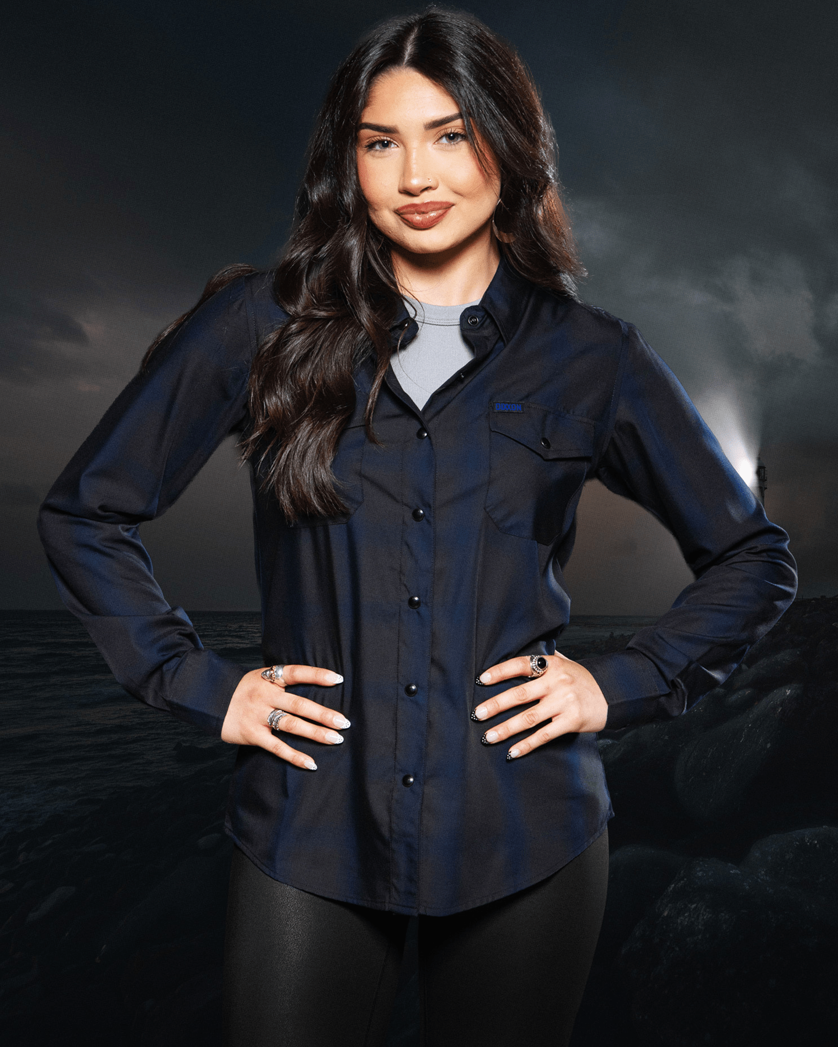 Women's Deep Sea Bamboo Long Sleeve - Dixxon Flannel Co.