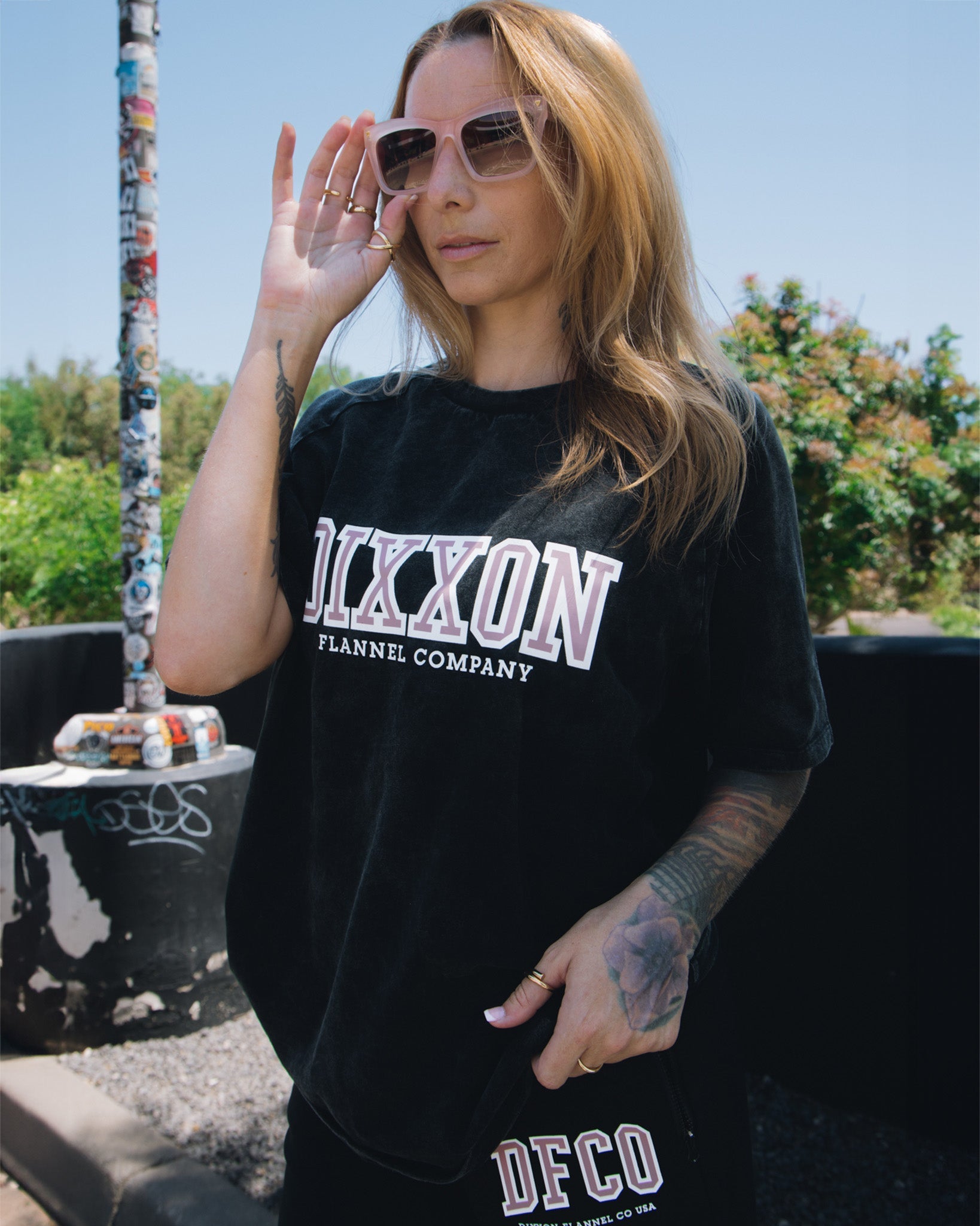 Dixxon Women's Black Acid Wash Tee | Shop Now