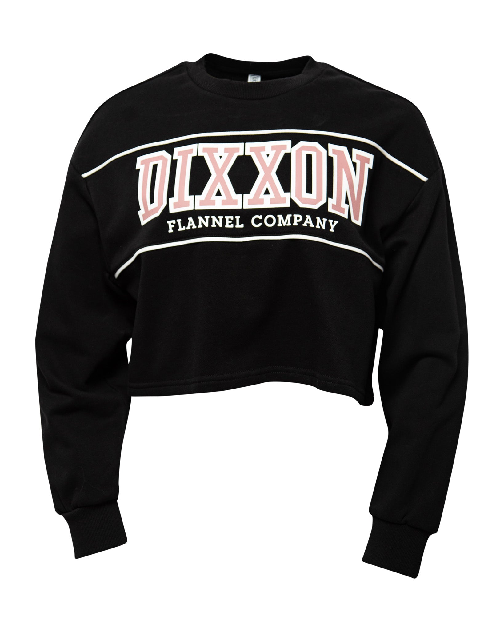 Women's DFCO Cropped Crewneck Sweatshirt - Black - Dixxon Flannel Co.