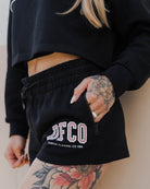 Women's DFCO Sweat Shorts - Black - Dixxon Flannel Co.