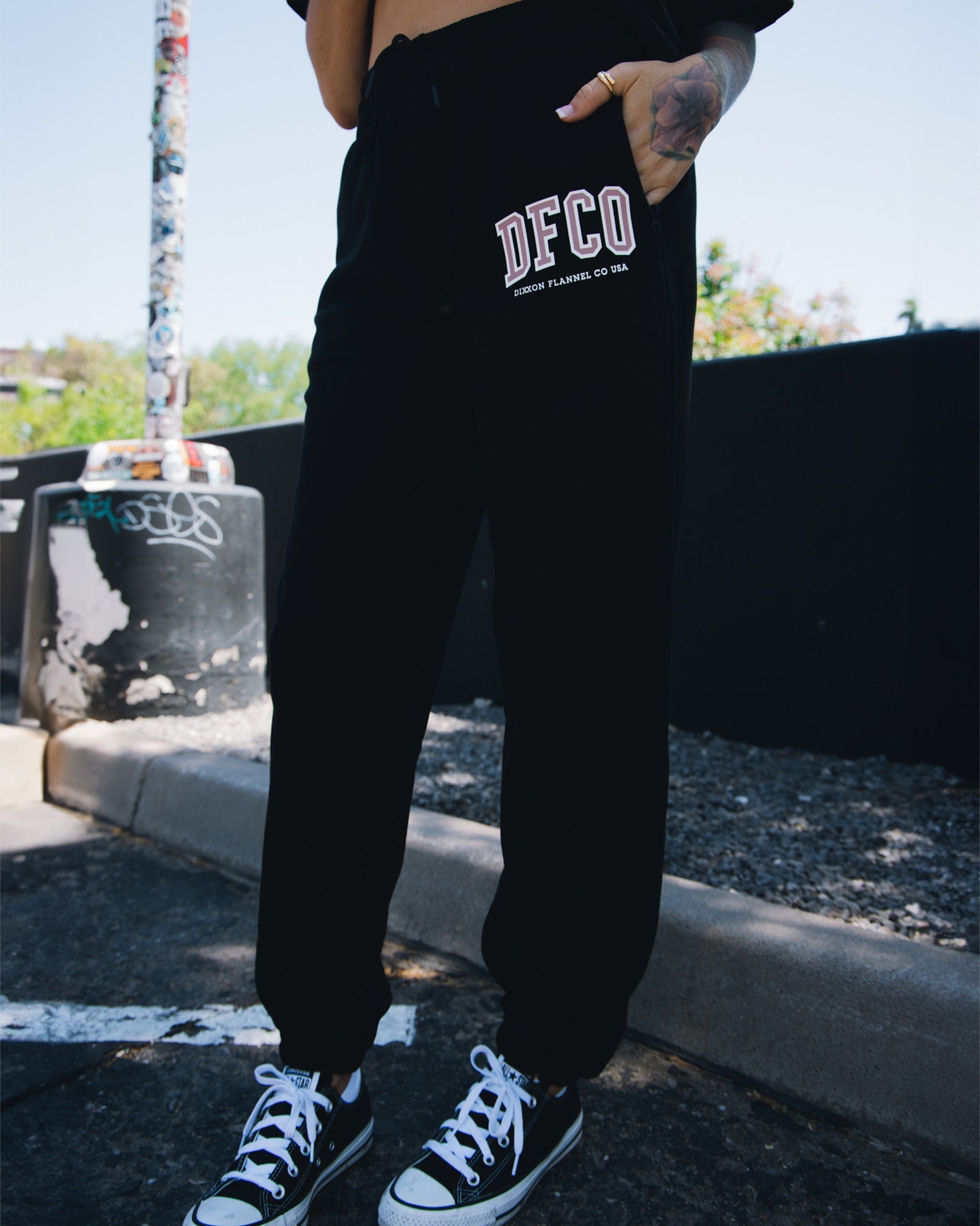 Women's DFCO Sweatpants - Black - Dixxon Flannel Co.