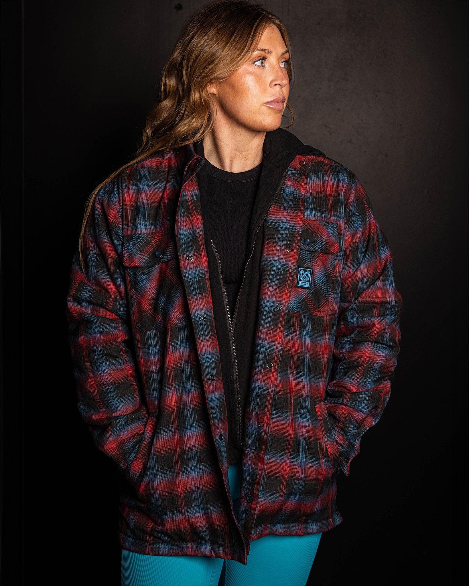 Dixxon Women's Hooded Flannel Jacket