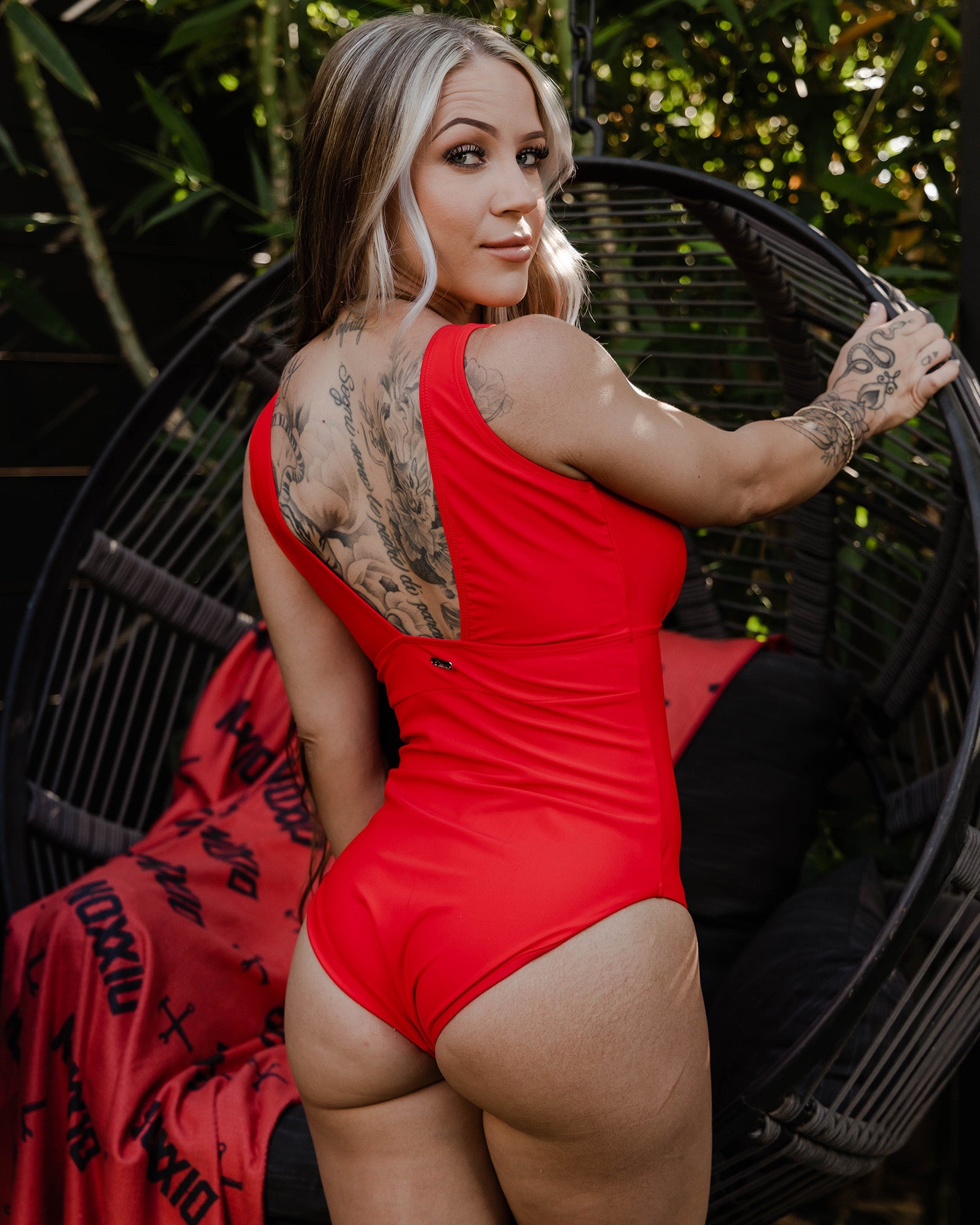 Women's Essential V - Neck One Piece - Red - Dixxon Flannel Co.