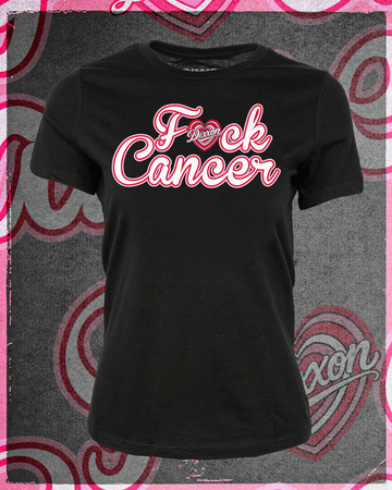 Women's F Cancer Fitted Tee - Black | Dixxon Flannel Co.