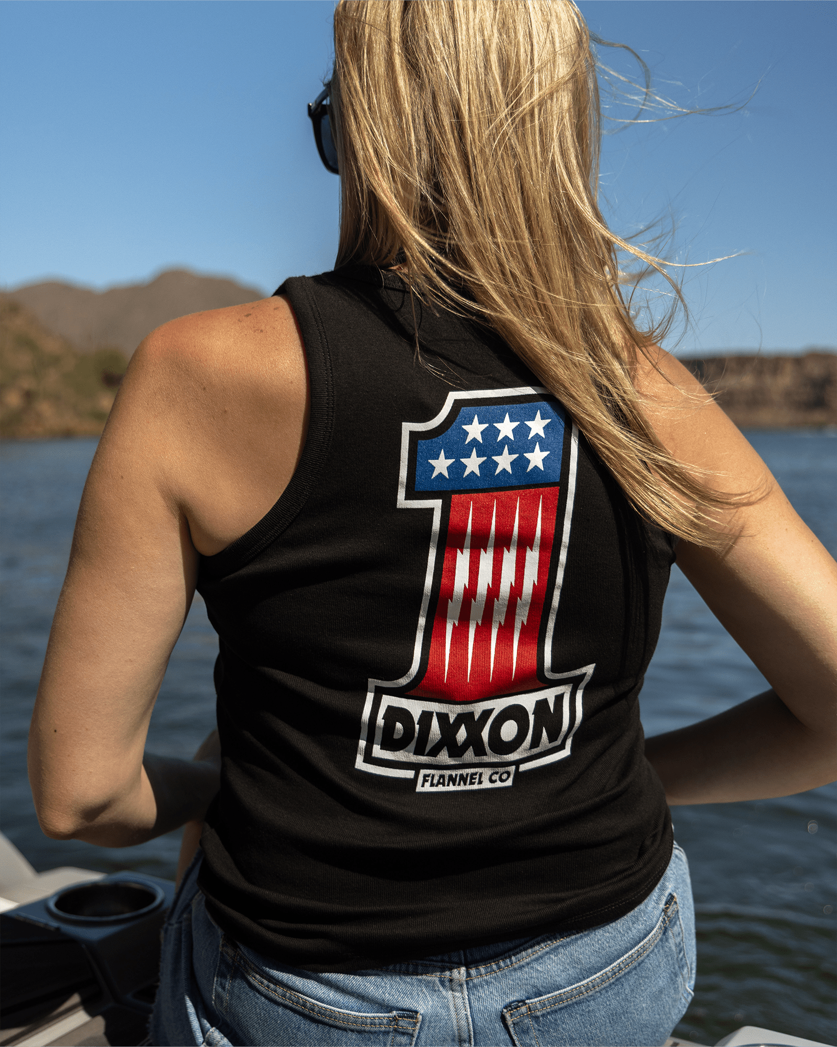 Women's First Place Fitted Tank - Black - Dixxon Flannel Co.