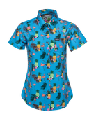 Women's Flingle Party Shirt - Blue - Dixxon Flannel Co.