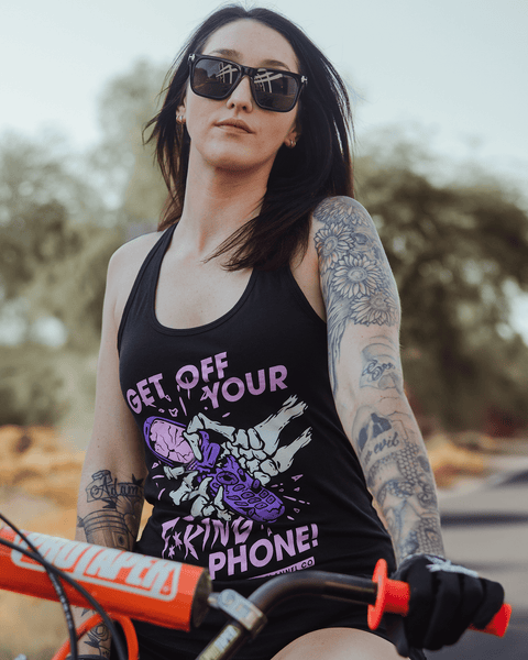 Women's Get off Your F**king Phone Tank | Dixxon Flannel Co.
