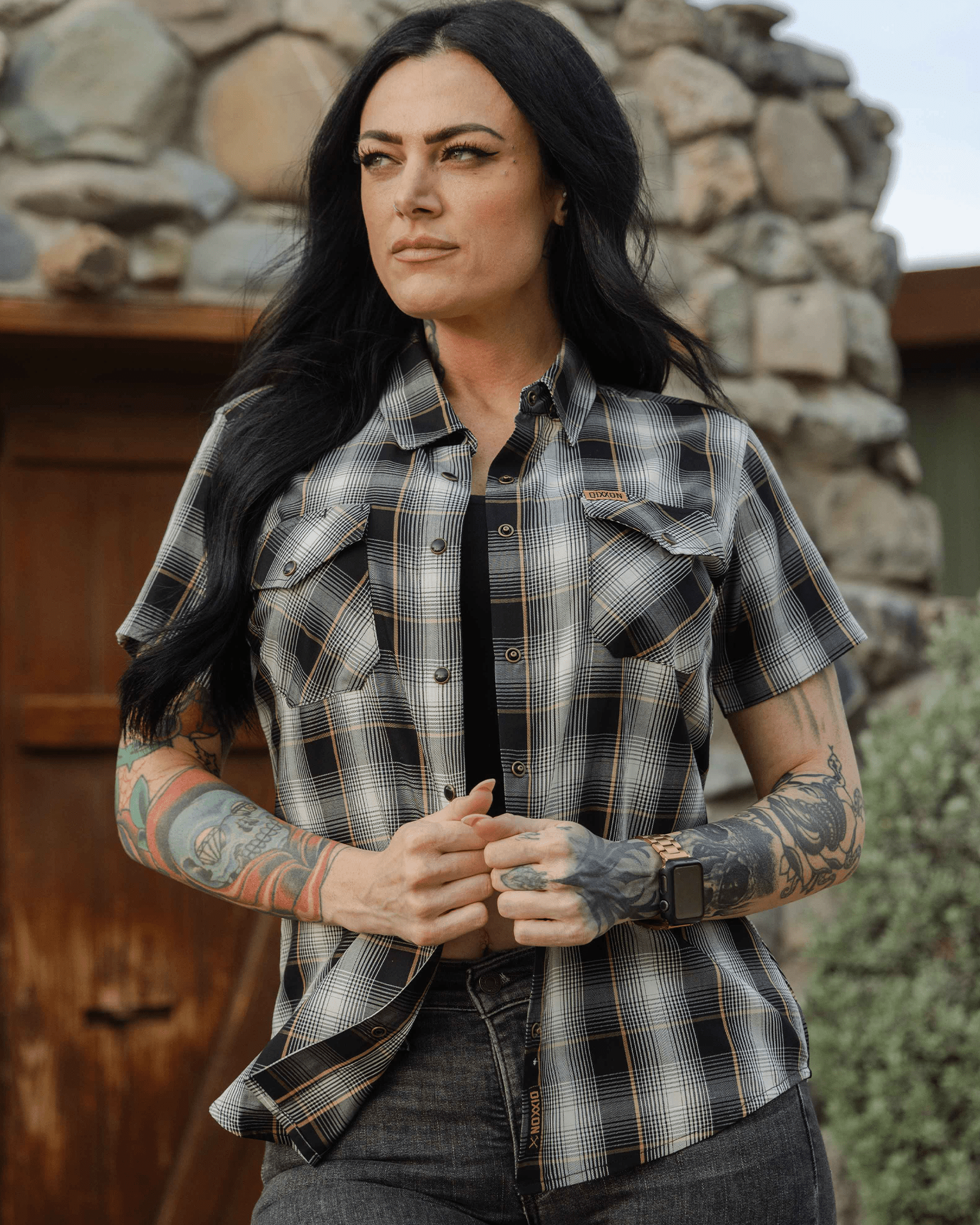 Women's Gold Line Bamboo Short Sleeve - Dixxon Flannel Co.