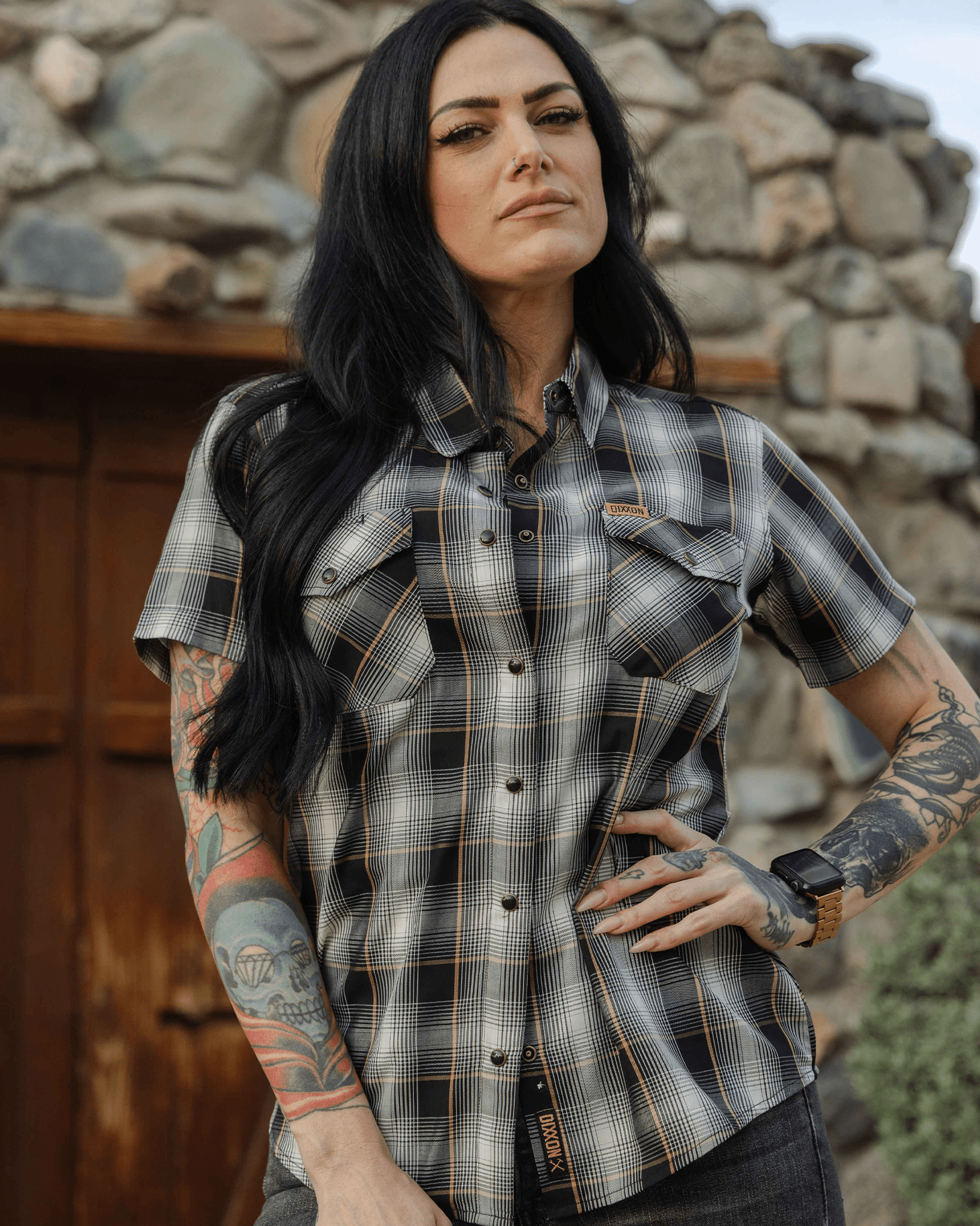 Women's Gold Line Bamboo Short Sleeve - Dixxon Flannel Co.