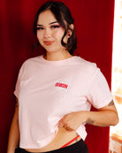 Women's Gwen Crop Top   - Pink - Dixxon Flannel Co.