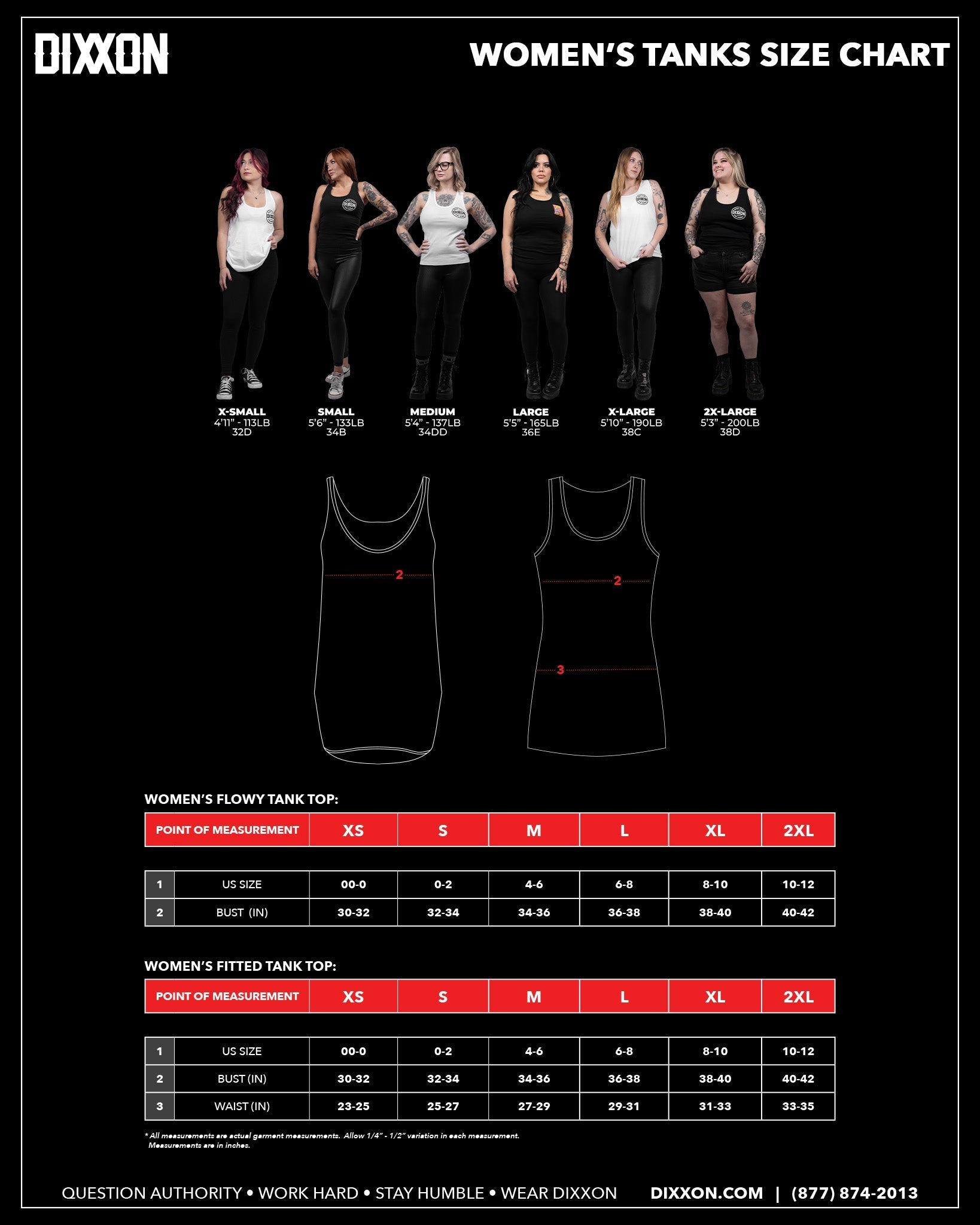 Women's Gwen Fitted Tank - Black - Dixxon Flannel Co.