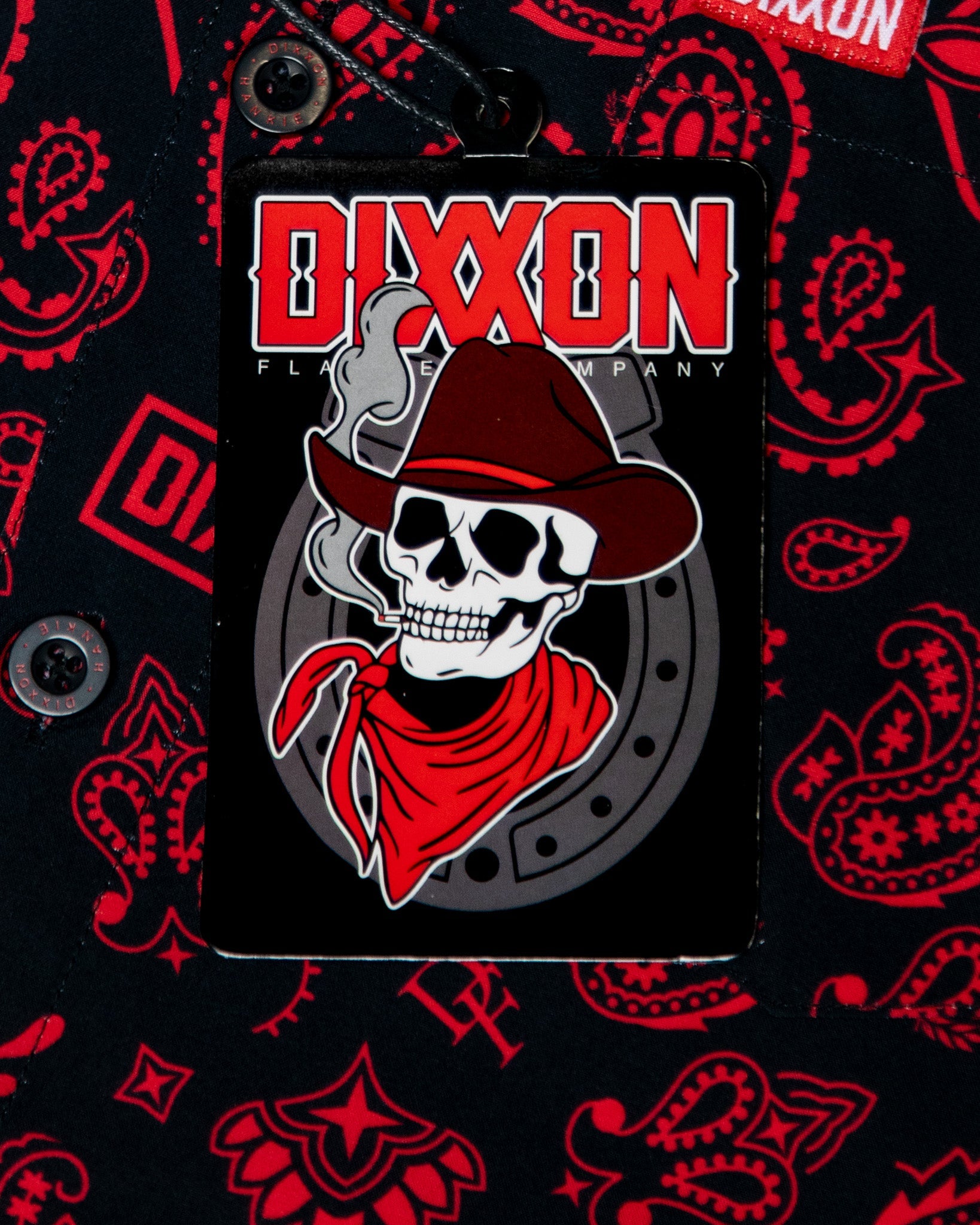 Women's Hankie Party Shirt - Black & Red - Dixxon Flannel Co.