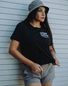 Women's Hector Crop Top - Black - Dixxon Flannel Co.