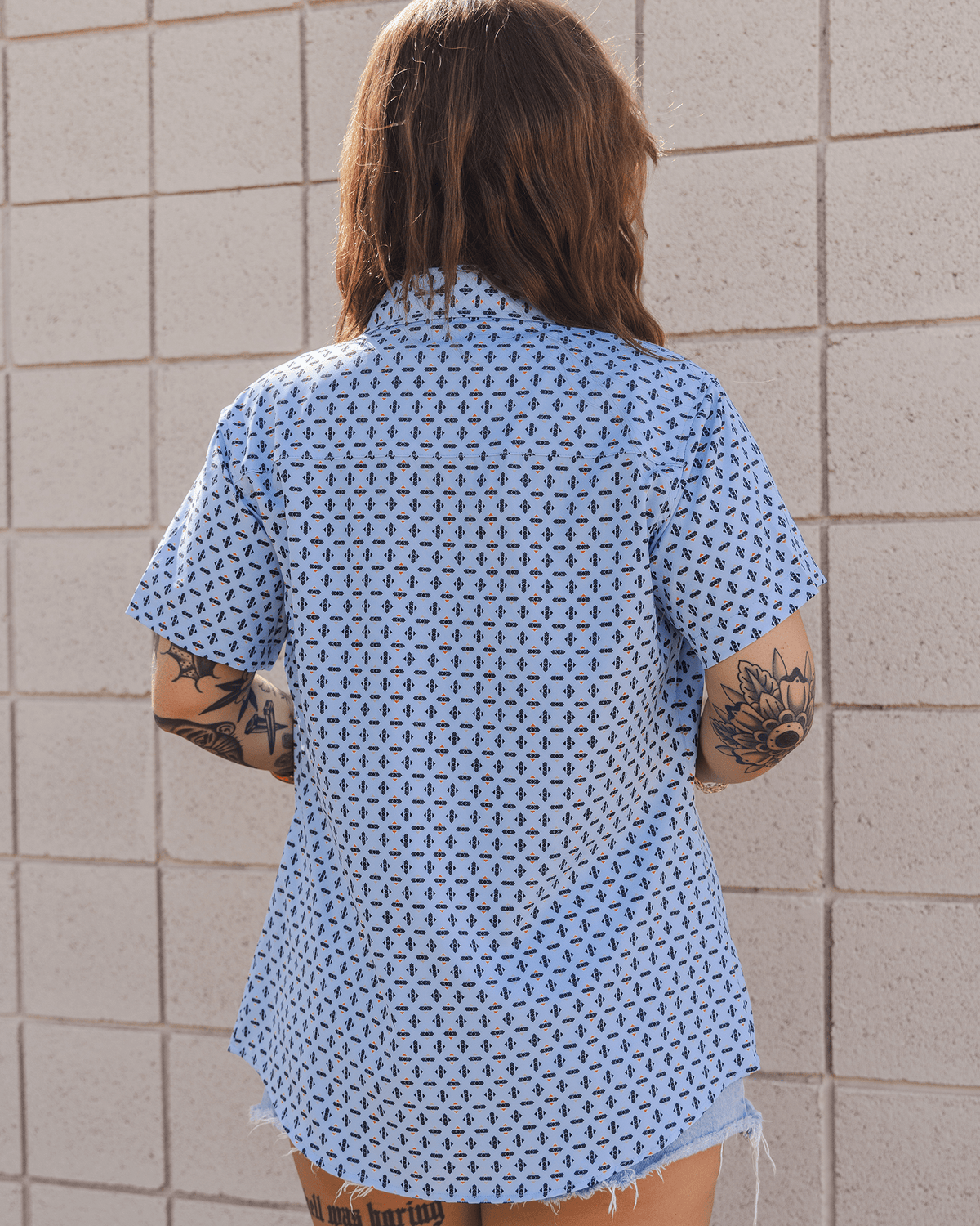 Women's High Desert Party Shirt - Blue - Dixxon Flannel Co. view 3