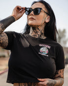 Women's Hold Fast Crop Top - Black - Dixxon Flannel Co.
