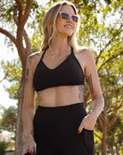 Women's Ignite Sports Bra - Black - Dixxon Flannel Co.