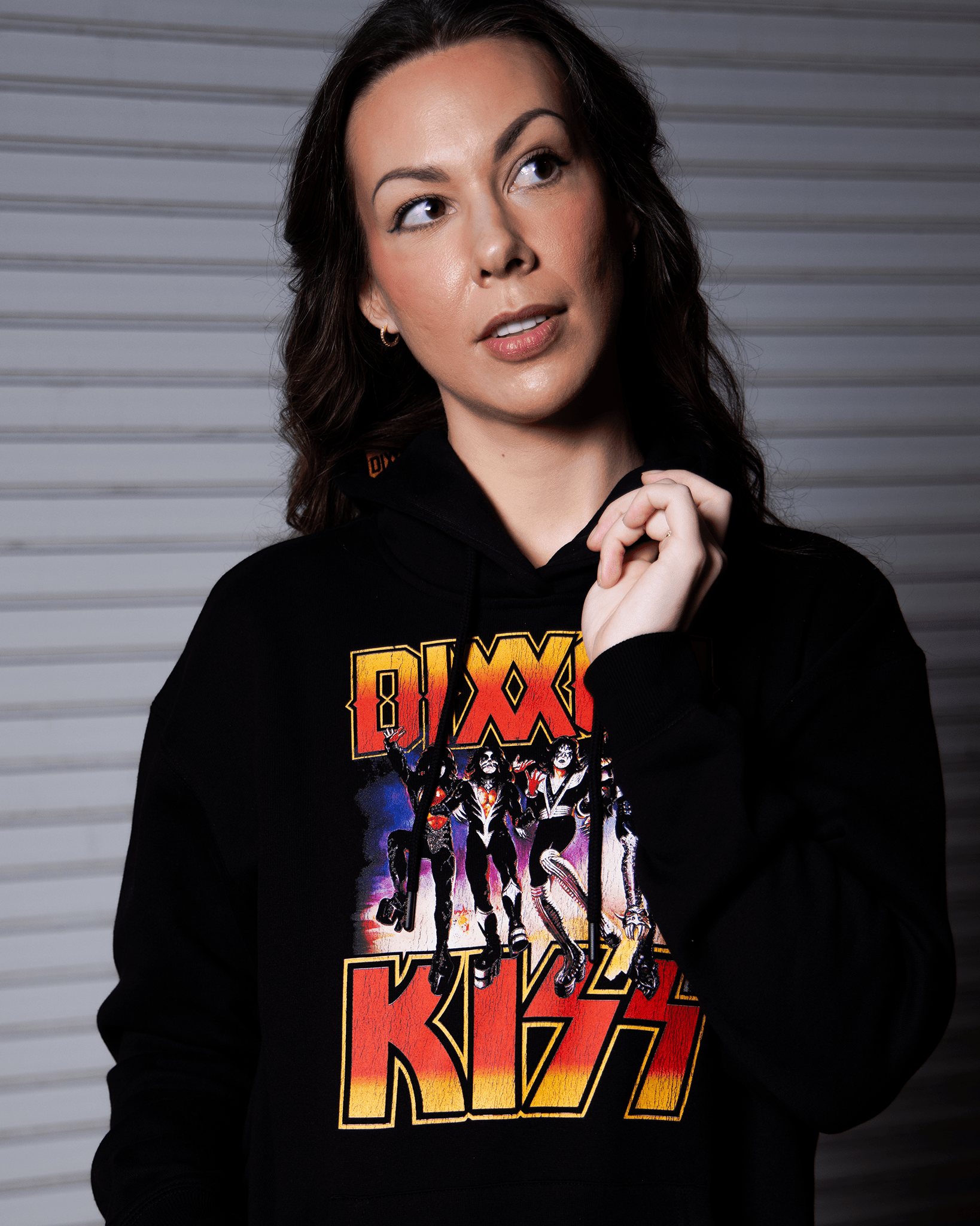 Women's KISS Destroyer Pullover Hoodie - Black - Dixxon Flannel Co. view 5