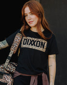 Women's Leopard Crop Top - Black - Dixxon Flannel Co.