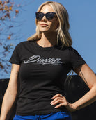 Women's Lightning Fitted Tee - Black - Dixxon Flannel Co.