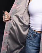 Women's Long Shacket - Gray & Pink - Dixxon Flannel Co.