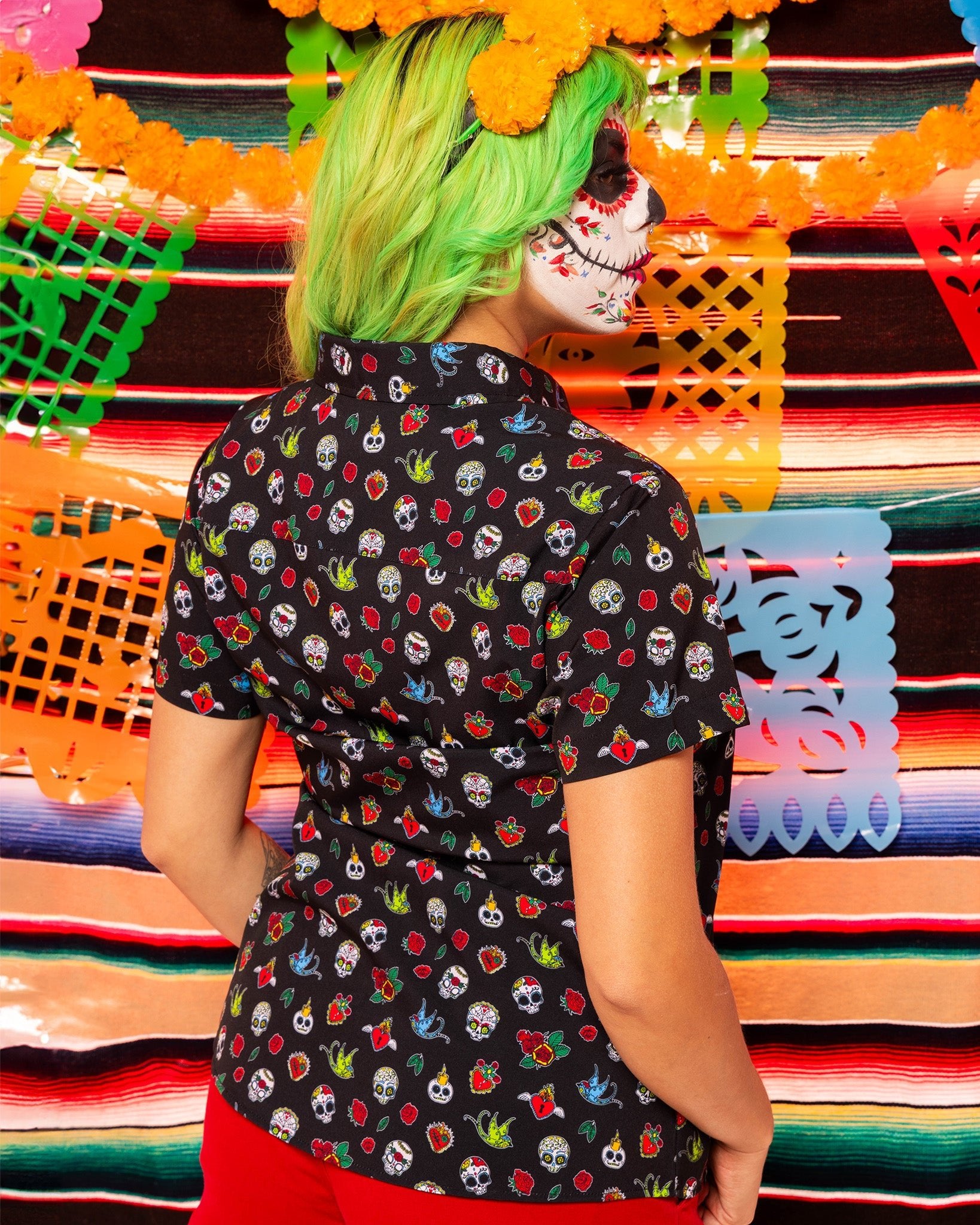 Women's Los Muertos Party Shirt - Dixxon Flannel Co.