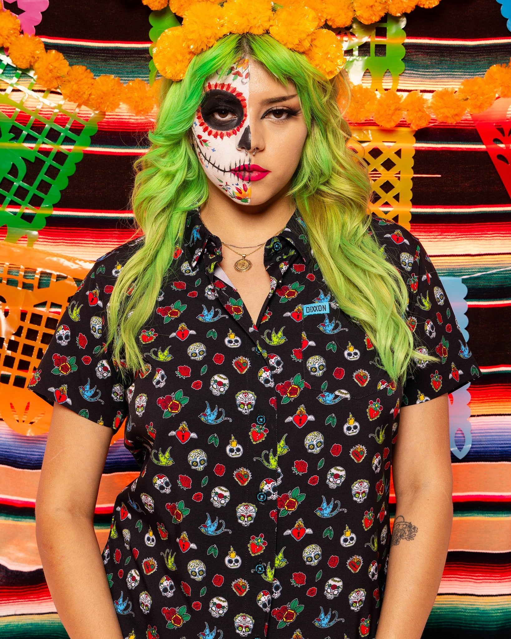 Women's Los Muertos Party Shirt - Dixxon Flannel Co.