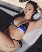 Women's Low Low String Bikini Top - Pink & Purple - Dixxon Flannel Co.