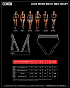 Women's Luxe Black Mesh High Waisted Bikini Bottom - Dixxon Flannel Co.