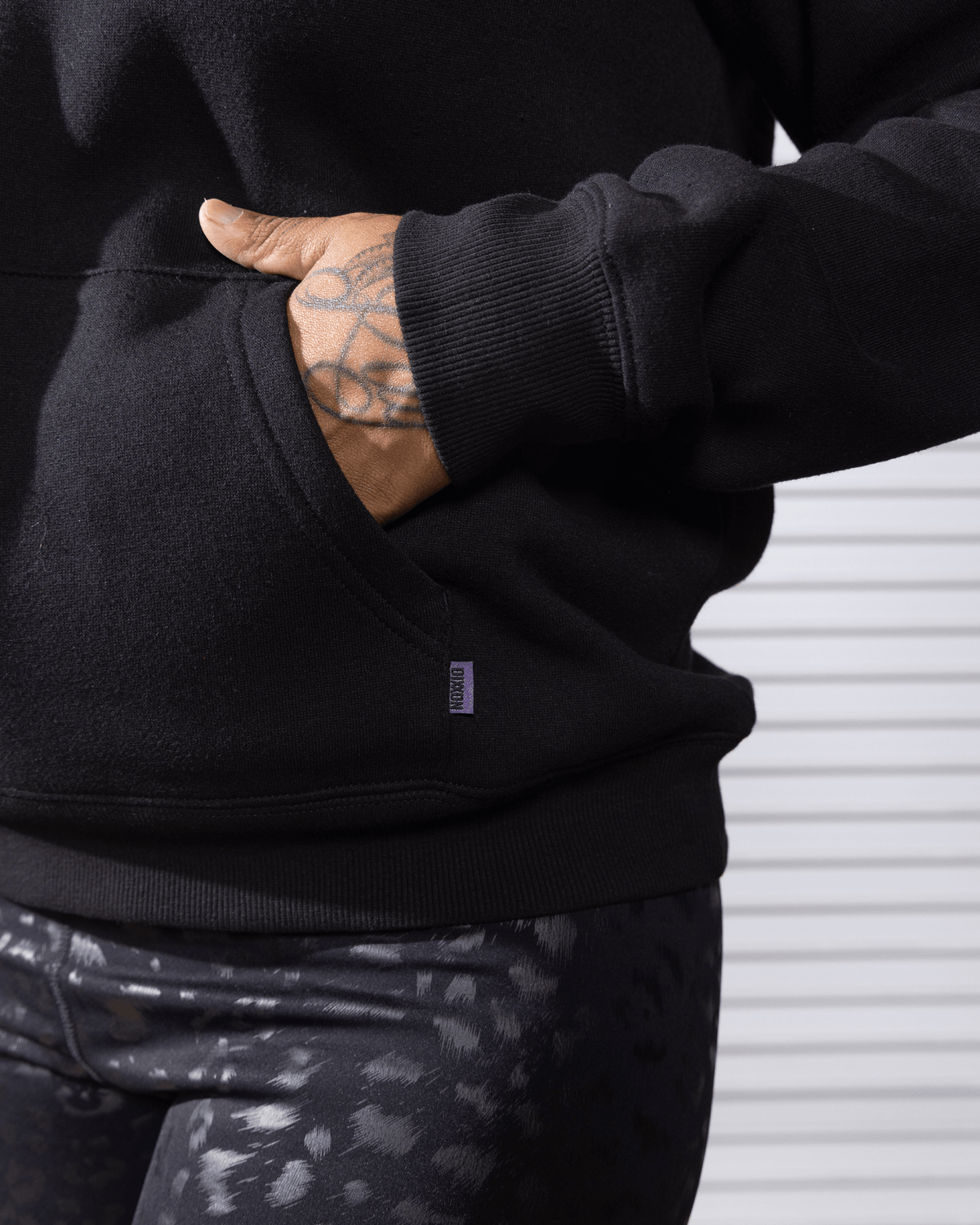 Women's Mariposa Pullover Hoodie - Black - Dixxon Flannel Co. view 8