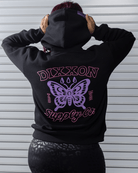 Women's Mariposa Pullover Hoodie - Black - Dixxon Flannel Co.