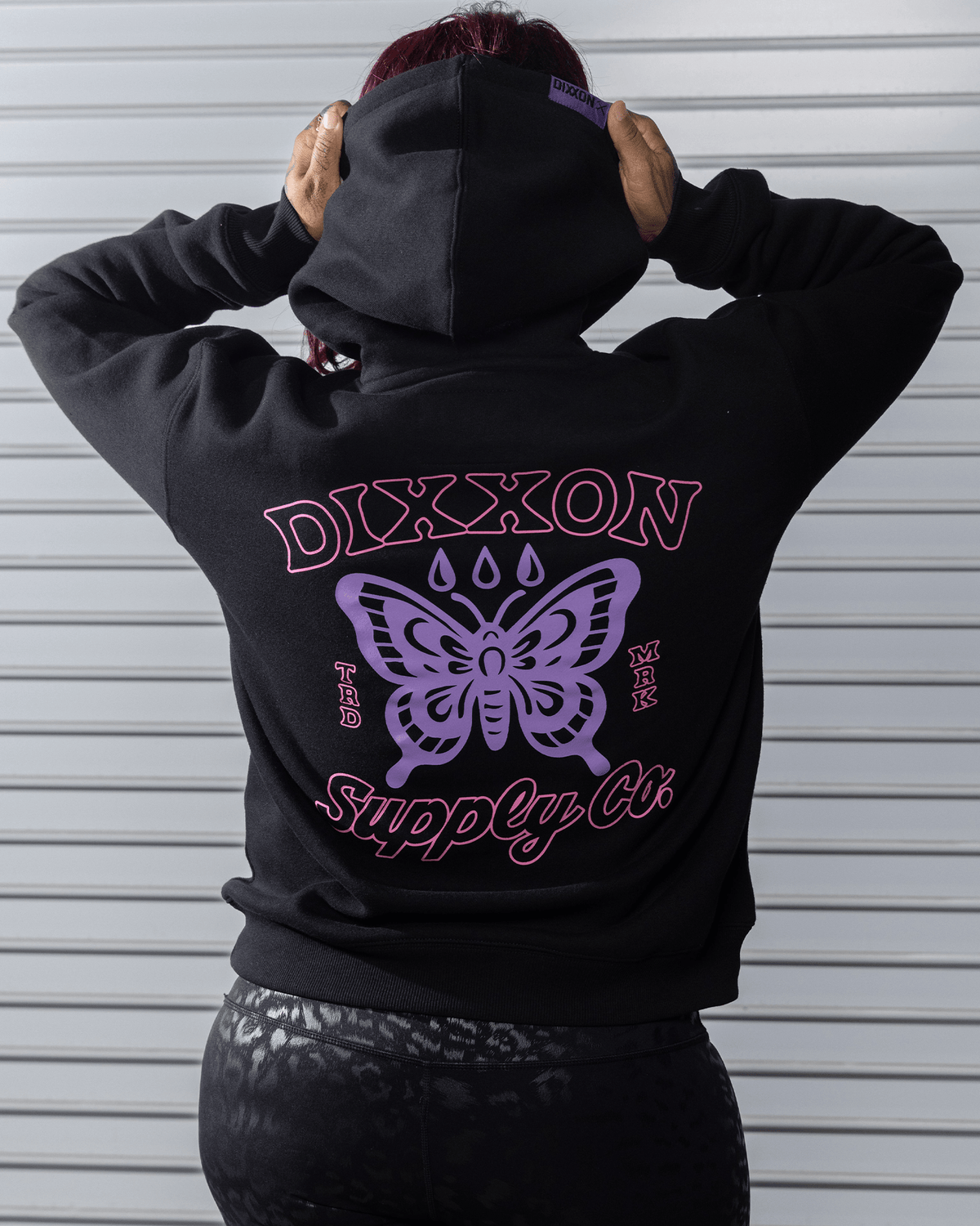 Women's Mariposa Pullover Hoodie - Black - Dixxon Flannel Co. view 1