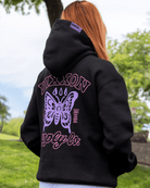 Women's Mariposa Pullover Hoodie - Black - Dixxon Flannel Co.