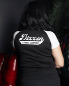 Women's Master Link Raglan Tee - White & Black - Dixxon Flannel Co.