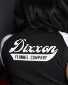 Women's Master Link Raglan Tee - White & Black - Dixxon Flannel Co.