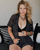 Women's Mesh Cover Up Button Up - Black Leopard - Dixxon Flannel Co.