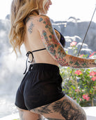 Women's Mesh Cover Up Shorts - Black - Dixxon Flannel Co.