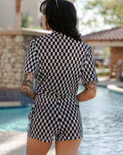 Women's Mesh Cover Up Shorts - Checkered - Dixxon Flannel Co.