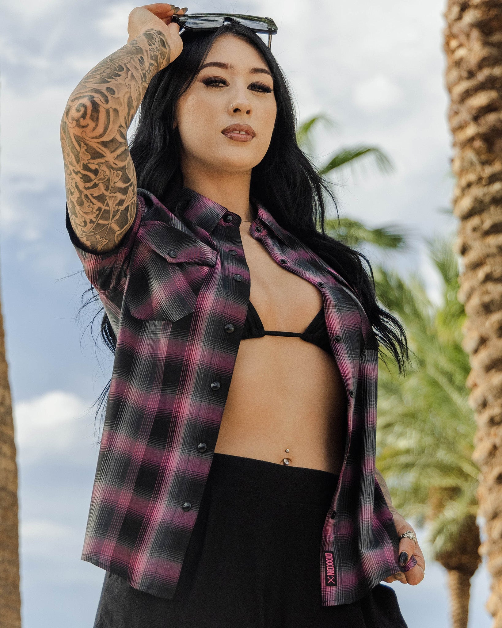 Women's Midnight Vice Bamboo Short Sleeve - Dixxon Flannel Co.