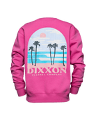 Women's Ocean Front Crewneck Sweatshirt - Pink - Dixxon Flannel Co.