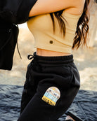 Women's Ocean Front Sweatpants - Black - Dixxon Flannel Co.
