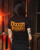 Women's Orange Hexbound Fitted Tee - Black - Dixxon Flannel Co.