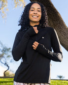 Women's Pace Quarter Zip - Black - Dixxon Flannel Co.