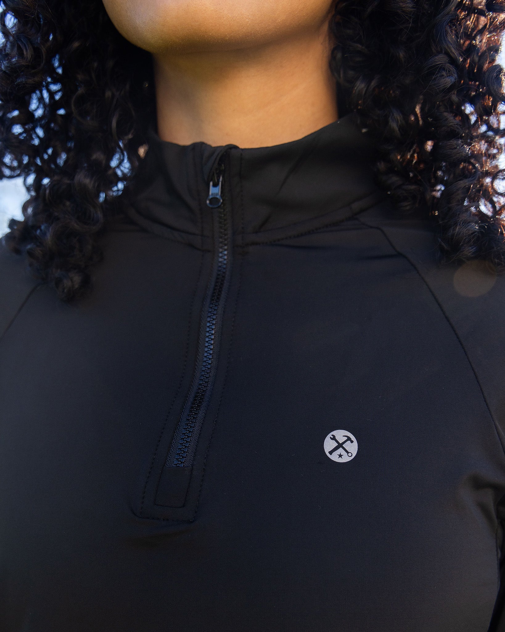 Women's Pace Quarter Zip - Black | Dixxon Flannel Co.
